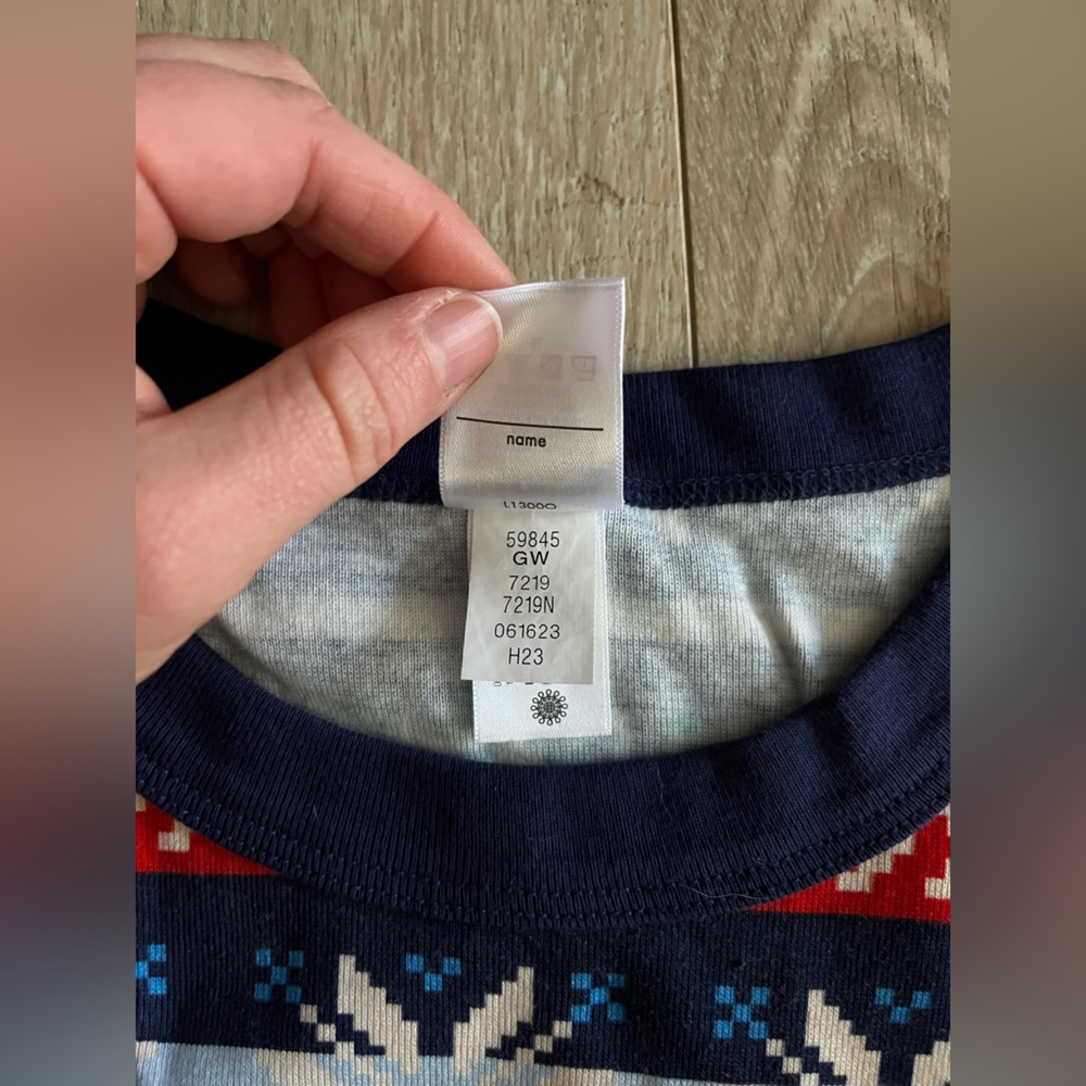 Hanna Andersson Adult Scandi Snowflake Fairisle Holiday Long John Pajamas XXL - Picture 5 of 10